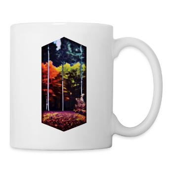 Autumn nature diamond - Mug - white - Right