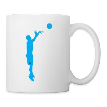 Basketballspieler - Tasse - Weiß - Rechts