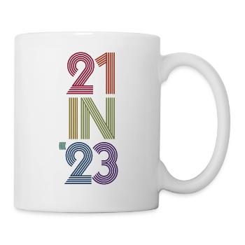 Geschenk zum 21. Geburtstag 21 Jahre alte Männer & Frauen - Tasse - Weiß - Rechts