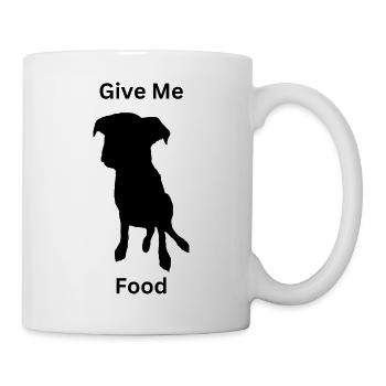 Rottweiler - Give Me Food. - Tasse - Weiß - Rechts