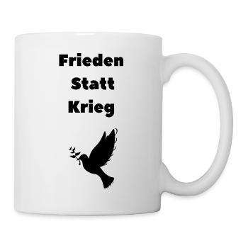 Friedenstaube - Tasse - Weiß - Rechts
