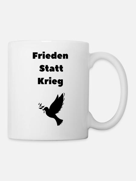 Friedenstaube - Tasse - Weiß
