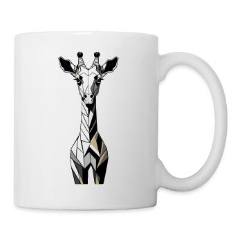 Geometrische Giraffe - Tasse - Weiß - Rechts
