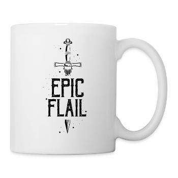Schwertkampf für Live-Action-Rollenspiele und Larp - Tasse - Weiß - Rechts