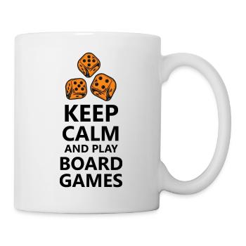 boardgame chess backgammon game night - Tasse - Weiß - Rechts