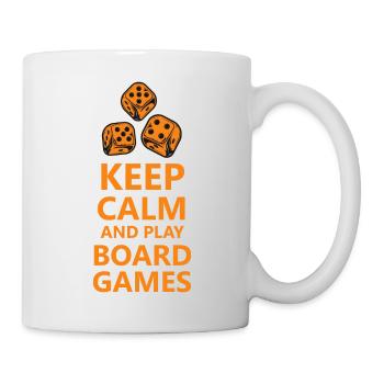 boardgame chess backgammon game night - Tasse - Weiß - Rechts