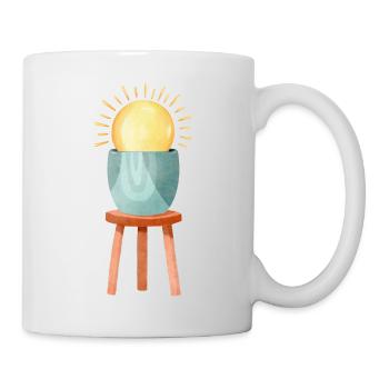 Soleil végétal - Mug blanc - blanc - Droite