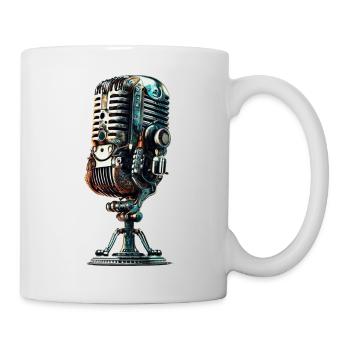 Mikrofon - Tasse - Weiß - Rechts