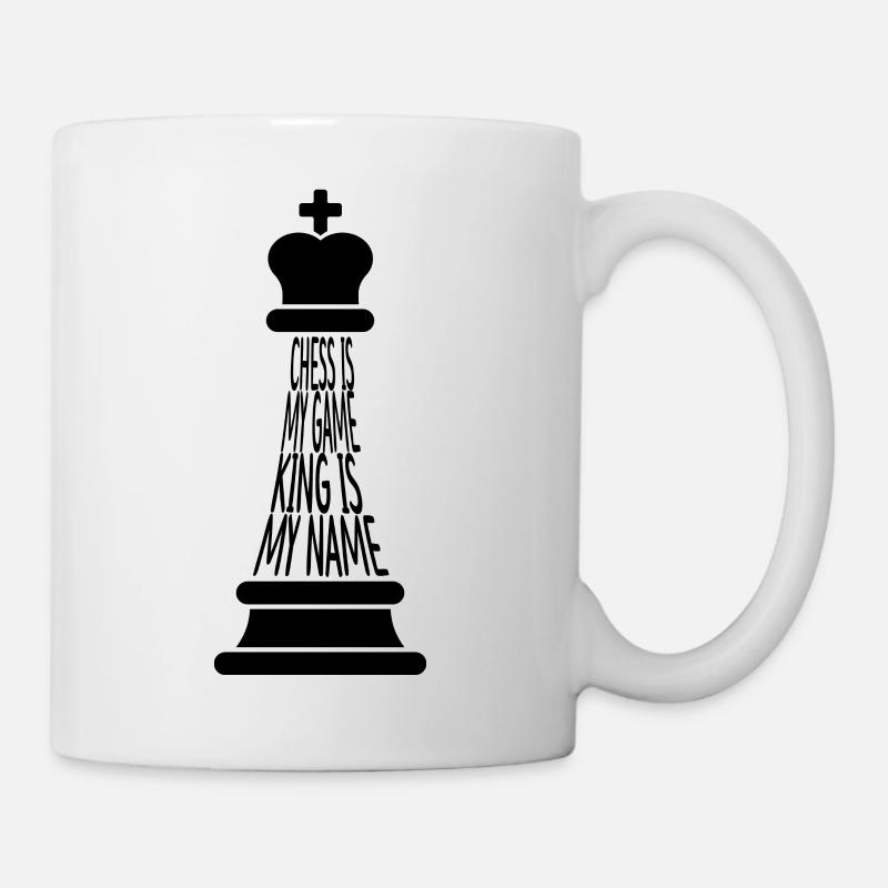 Chess piece with slogan - Mug - white