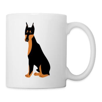 Doberman dog - Mug - white - Right