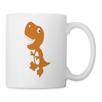 Dino Cute Orange - Mug - white - Right