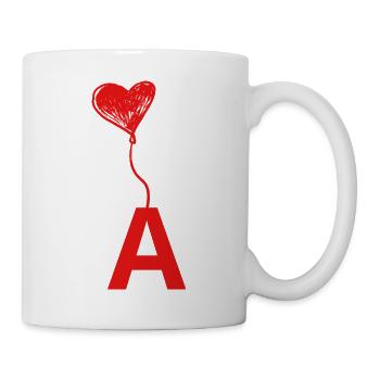 Brief an das Herz - Tasse - Weiß - Rechts