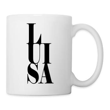Luisa Nom Prénom Police moderne Word Art - Mug blanc - blanc - Droite