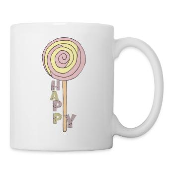 Sucette Heureux - Mug blanc - blanc - Droite