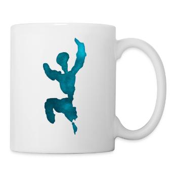 Figurine sauteuse - Mug blanc - blanc - Droite