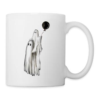 Spooky Season - petit fantôme sur les épaules de papa - Mug blanc - blanc - Droite
