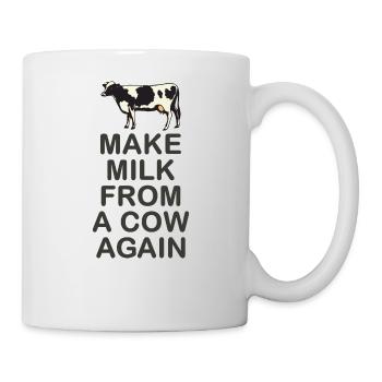 Refaire du lait d’une vache - Mug blanc - blanc - Droite