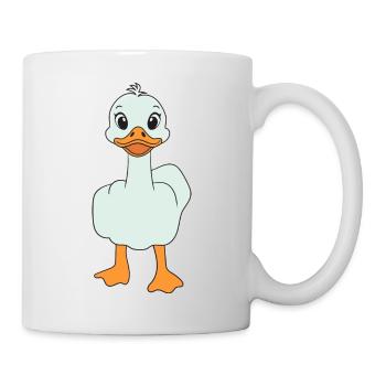 Drôle de majeur canard - Mug blanc - blanc - Droite