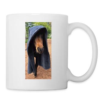 geist pony halloween lustig - Tasse - Weiß - Rechts
