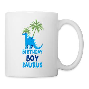 Dinosaur Birthday Boy Saurus Matching Family - Mug - white - Right