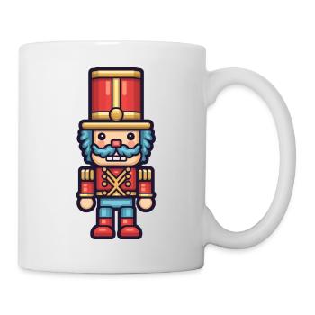verpixelter Nussknacker - Tasse - Weiß - Rechts