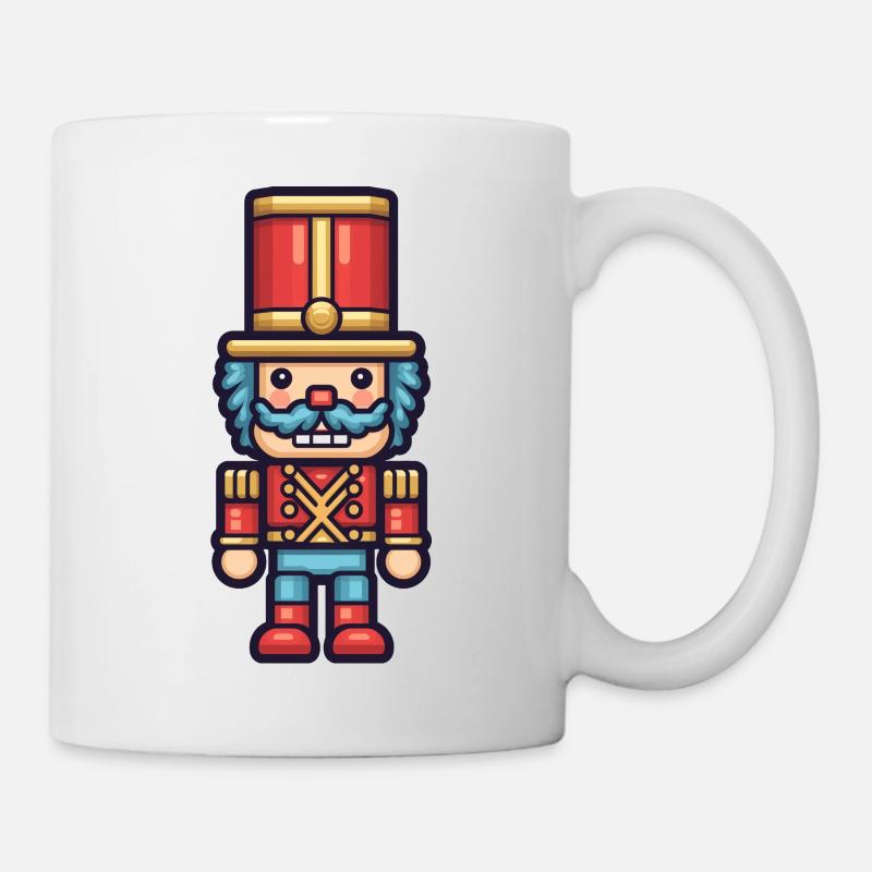 casse-noisette pixélisé - Mug blanc - blanc
