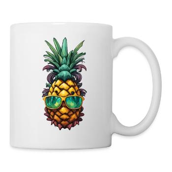 Frucht / Ananas / exotisch / tropisch / Vitamine - Tasse - Weiß - Rechts