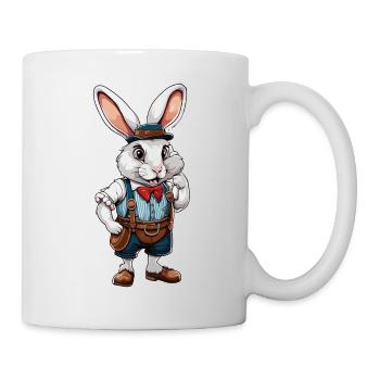 Lederhosen / Animal / Traditional costume / Tradition / Rabbit - Mug - white - Right