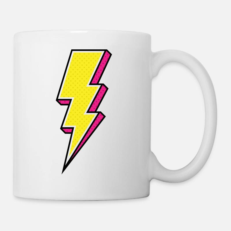 Blitz - Tasse - Weiß