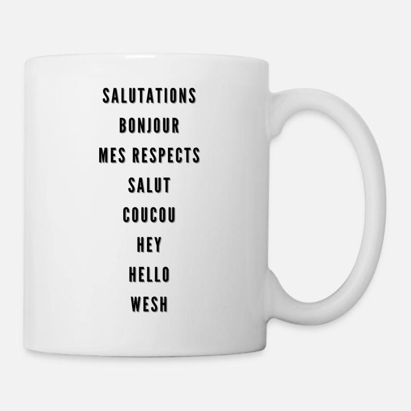 Greetings over time - Mug - white