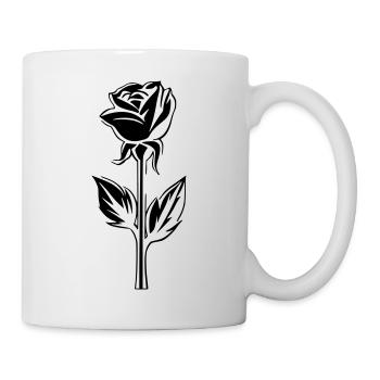 Simple blossom rose design - Mug - white - Right