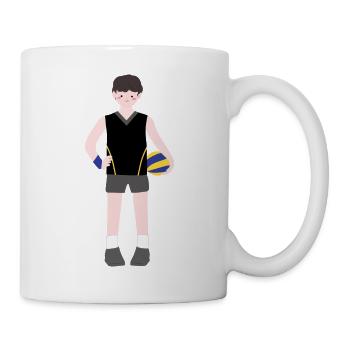 Joueur de volley-ball masculin - Mug blanc - blanc - Droite