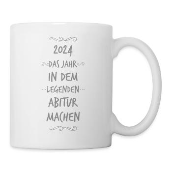2024 Legende Abitur - Tasse - Weiß - Rechts