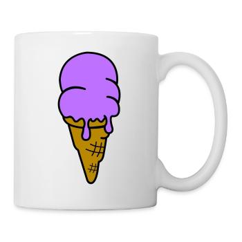 glace - Mug blanc - blanc - Droite