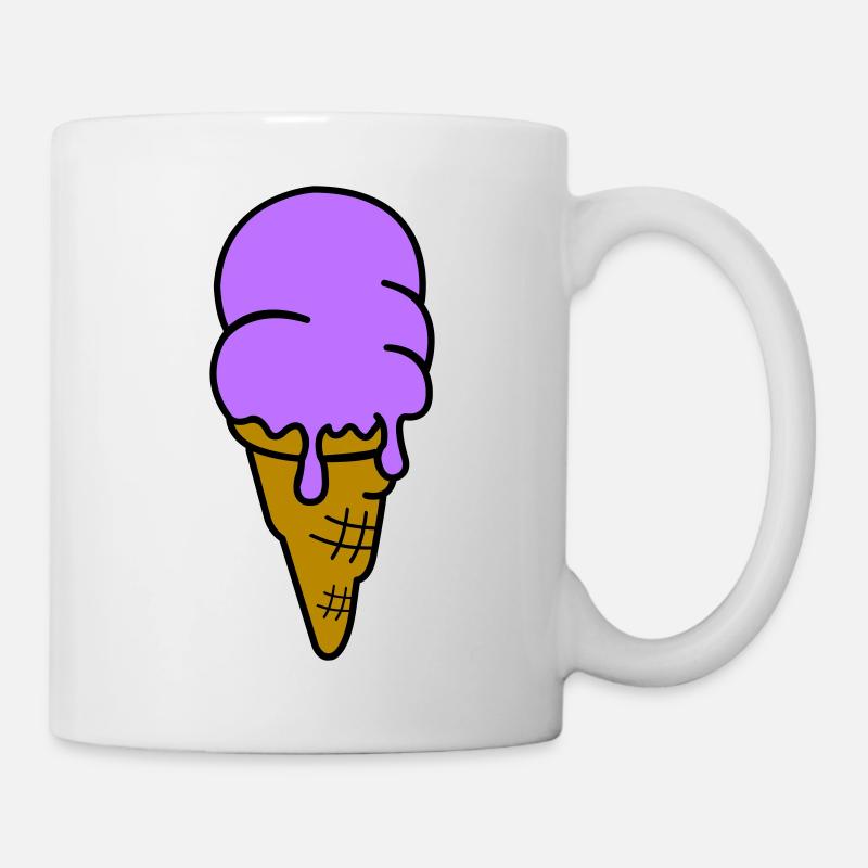 glace - Mug blanc - blanc