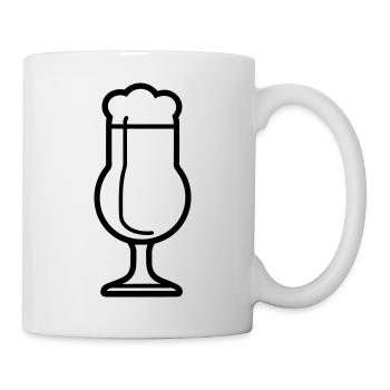 Bière - Mug blanc - blanc - Droite