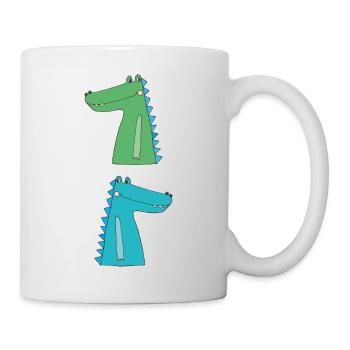 Crocodiles double - Mug blanc - blanc - Droite