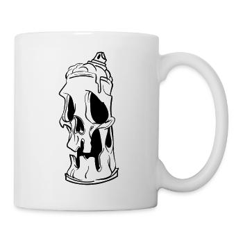 Skull spray can - Mug - white - Right