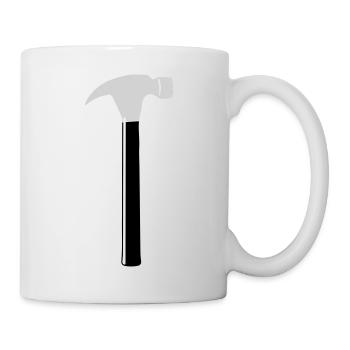 werkzeug hammer - Tasse - Weiß - Rechts