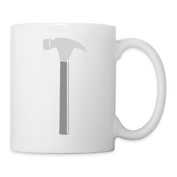 werkzeug hammer - Tasse - Weiß - Rechts