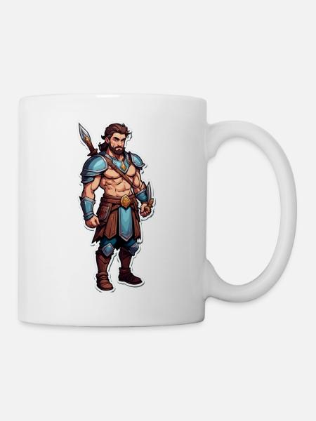 Griechischer Krieger - Tasse - Weiß
