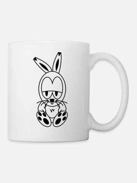 Rabbe - Tasse - Weiß