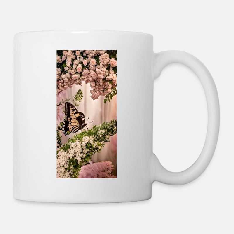 Butterfly - Tasse - Weiß