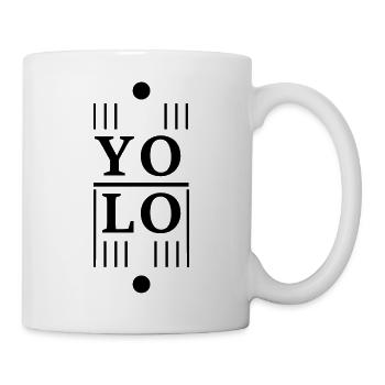 YOLO Futuristic Dark - Tasse - Weiß - Rechts