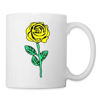 Yellow Rose - Mug - white - Right