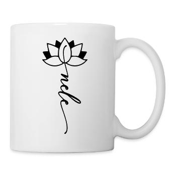 Nele Name Blumenschrift - Tasse - Weiß - Rechts