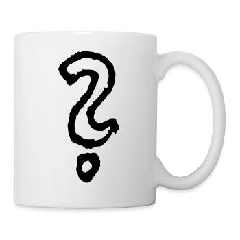fragezeichen - Tasse - Weiß - Rechts
