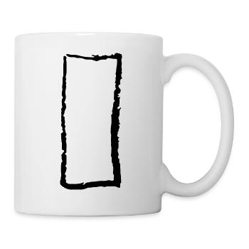 Rechteck - Tasse - Weiß - Rechts