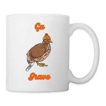 Ça caille grave froid - Mug blanc - blanc - Droite