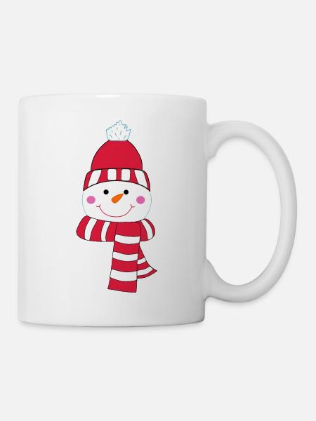 Schneemann - Tasse - Weiß